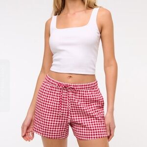 Red Gingham Women's Shorts